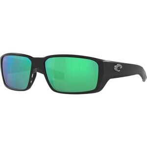 Costa Fantail Pro Sunglasses, Matte Black/Green, Polarized, 580 G
